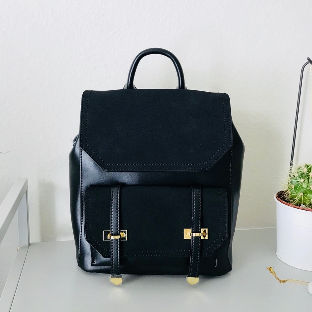 Mini Suede Leather Backpack - Picture 4 of 6